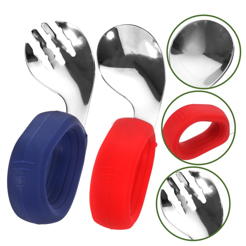 Mikinona 1 Set Stainless Steel Spoon Fork Set Food Grade