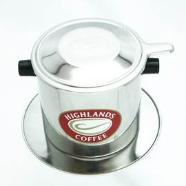 Vietnam coffee Stainless Steel Filter Dripper (without box) Highlands Coffee Stainless Steel Filter