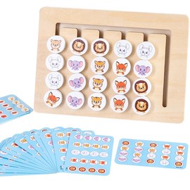 KUKUTrue Montessori Toy 3 4 5 6, Games from 3 Years, Toy from 3 Years, Sliding Puzzle, Board Games, Gift 3-6 Years Children Boy Girl
