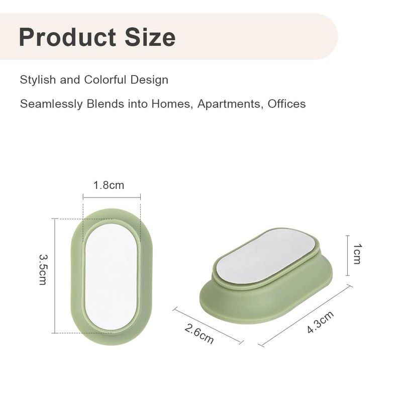 WALLFID Silicone Magnetic Remote Control Holder,2 Pack - Curved Remote