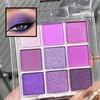 Purple Eyeshadow Palette, Pink Make-Up Palettes Shimmer Eye Shadow, Highly