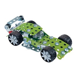 Eitech 00256 Metal Construction Kit - Racer Green, Racing Car Construction Set, 122 Components for Children from 6 Years, Toy Car, Sports Car Model Kit