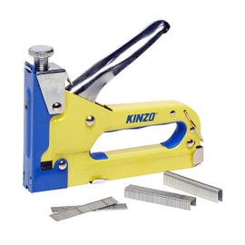 KINZO 871125279439 3-in-1 Hand Staple and Stapler Set - Yellow