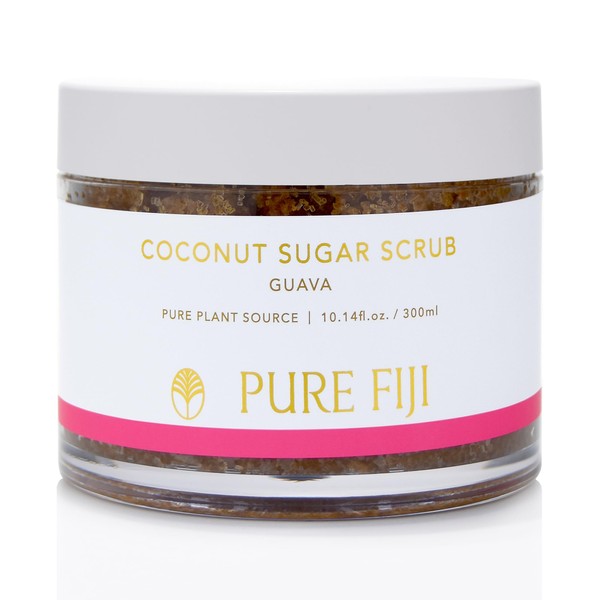 Pure Fiji Coconut Sugar Body Scrub, Guava (10.14 Oz /300ml)