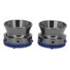 1 Pair NAB Hub Adapters Polished Aluminum Alloy Universal Loading
