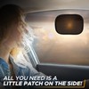 EcoNour Miniature Static Cling Window Shade for Car Sun Visor