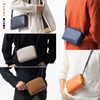 Mura Men's Full Grain Leather Mini Shoulder Bag with Skimming