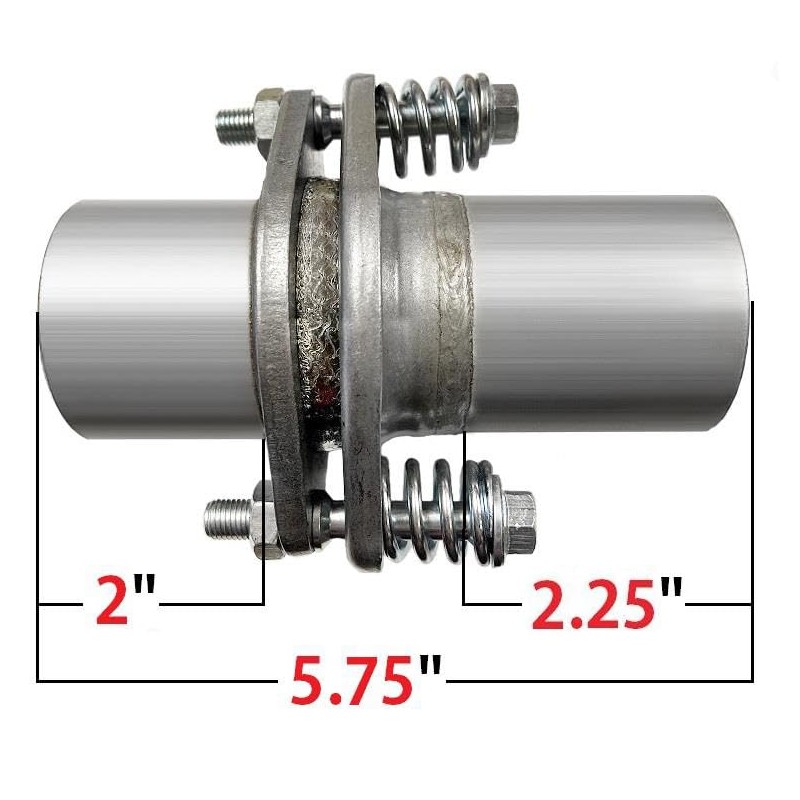 Exhaust Spherical Joint Repair Flange Spring Bolt Kit 2.5"