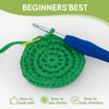 100gx2 Chunky Cotton Crochet Yarn with 4mm Hook, Soft Non-Split
