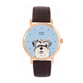 Grey Mini Schnauzer Dog Watch, TLWS-17951