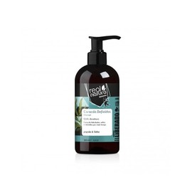 Real Natura - Shampoo für definierte Locken – sanfte Reinigung – ausgewogene Feuchtigkeit – Schutz und Glanz – ohne Sulfate, Parabene, Silikon, Salz – natürliche Inhaltsstoffe – 500 ml