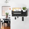 Bocguy Key Rack with Shelf, black