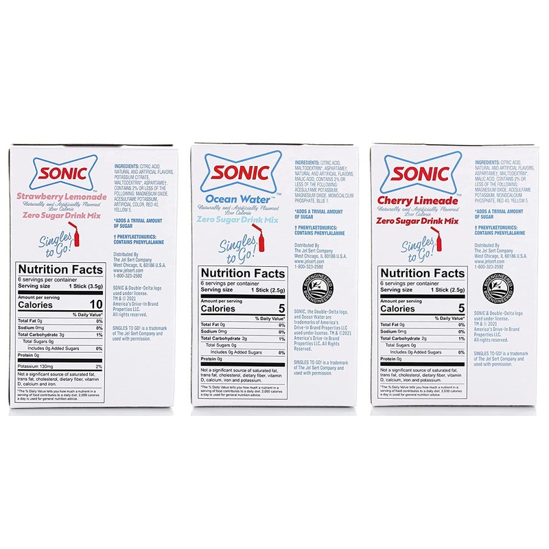 SINGLES TO GO! Sonic Variety Pack 6 Total Boxes -2