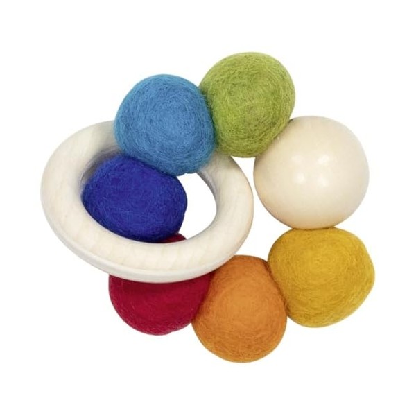 goki baby 65355 - Gripping toy elastic rainbow made of