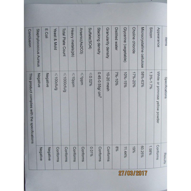 100 Grams Choline-Stabilized Orthosilicic Acid Powder (Organic Silicon) Pure