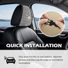 Figpade 2PCS Bling Car Headrest Covers with Rhinestone,Stylish Car Headrest