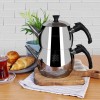 Serenk Traditional Turkish Tea Pot, Stainless Steel Double Tea Pots,