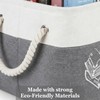 2-Pack TBR Book Storage Baskets with Rope Handles, Beige and