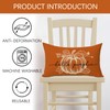 Fjfz Fall Hello Pumpkin Lumbar Decorative Throw Pillow Cover 12