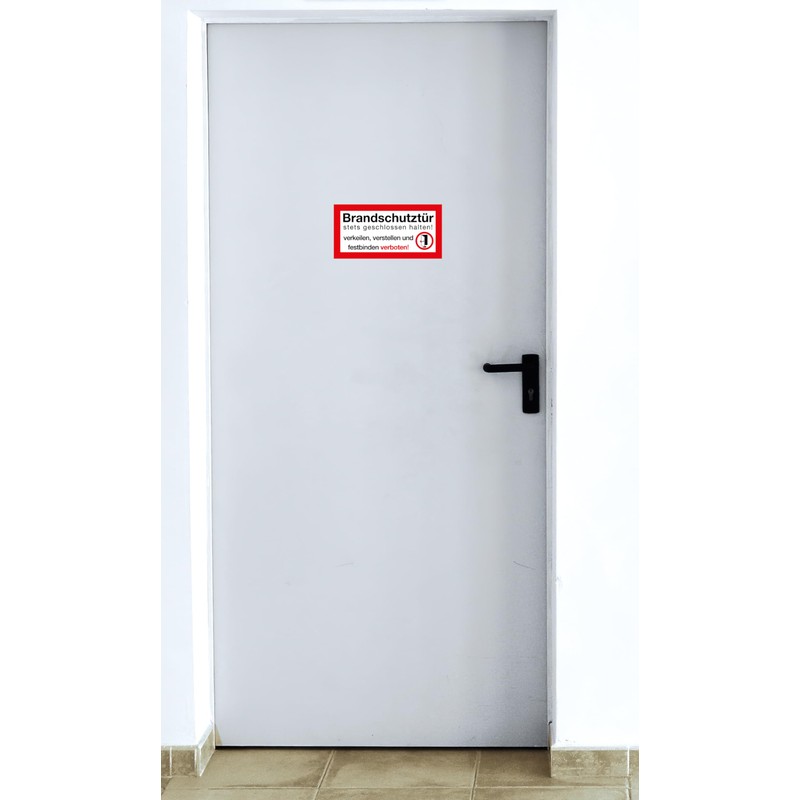 Clever Pool Maxi-Pack 60 Fire Door Stickers - 21 x
