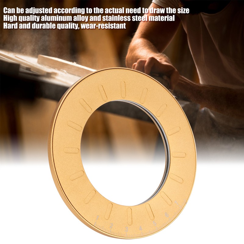 12.5cm Circle Drawing Tool Flexible Round Measuring Tool Stainless Steel