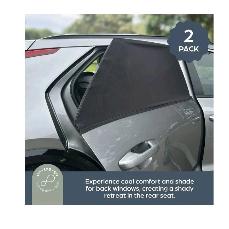 DreamBaby Fitover Car Window Sun Shades for Baby Stretchable Window
