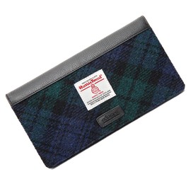 Adames Harris Tweed® Shot Gun & Firearm Certificate Wallet/Holder (Black Watch)