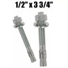 Redding Fasteners (Qty 100) 1/2-13 x 3-3/4" Concrete Wedge Anchor