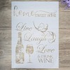 DIY Decorative Live Laugh Love Stencil Template for Painting on