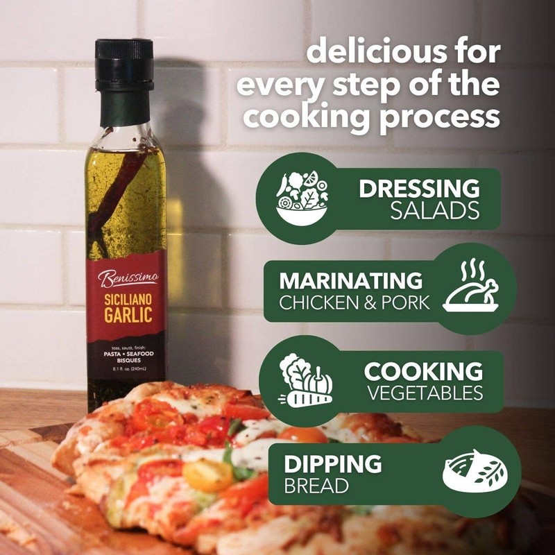 Siciliano Herb Infused Oil, All Natural Gourmet Cooking Oil with