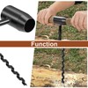 Abizarch Bushcraft Hand Drill Carbon Steel Manual Auger Drill Portable
