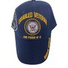 Disabled Navy Veteran Proud of IT Baseball Style Embroidered HAT