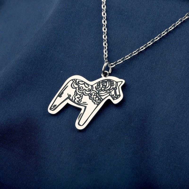 Swedish Dala Horse Necklace Sweden Gift Essence of Europe Gift