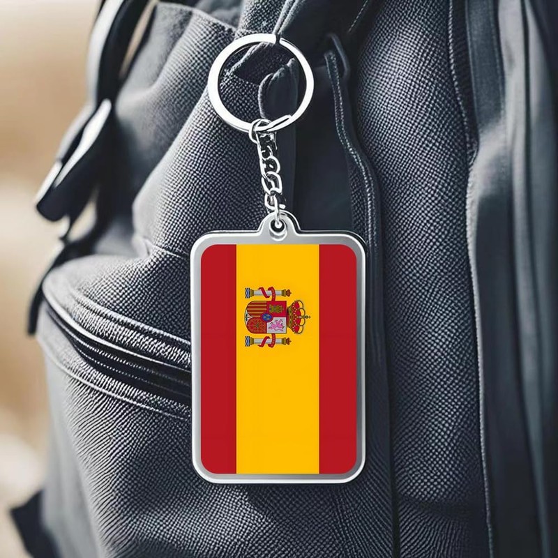 Juego de 2 llaveros con bandera de España (España), España,