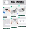 MKUJOO 4 Inch 5CCT LED Recessed Ceiling Dimmable Light with