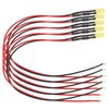 100pcs 12V Clear 5mm Prewired Light Emitting Diodes with 20cm