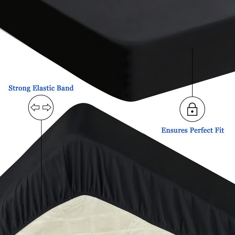 Waterproof Mattress Protector Emperor,200x200cm Mattress Cover for Bed,30cm Deep Pocket