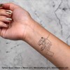 4 x 'Tractor with Digger Attachement' Temporary Tattoos - Water
