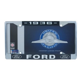 United Pacific A9049-36 Chrome License Plate Frame 1936 Ford Car/Truck - 1 Unit
