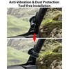 SAUTVS Lock & Ride Windshield Clamp Kit for Polaris Ranger