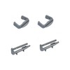 Aspares Plastic Front + Rear Rail End Caps for Beko