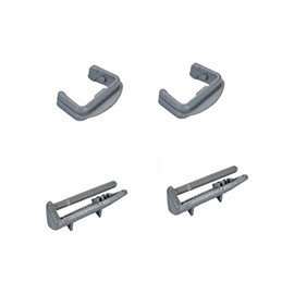 Aspares Plastic Front + Rear Rail End Caps for Beko Dishwasher