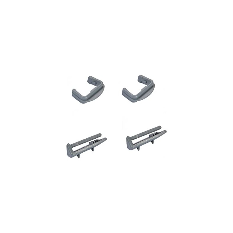 Aspares Plastic Front + Rear Rail End Caps for Beko