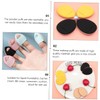 BIUDECO 6pcs Mini Makeup Puff Portable Finger Cushion for Loose
