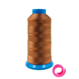 YROTCIV Bonded Nylon Sewing Thread 1500 Yard Size #69 T70 210D/3 for Upholstery, Leather, Vinyl, Canvas, Bag Shoes, with Extra Thread Spool Huggers