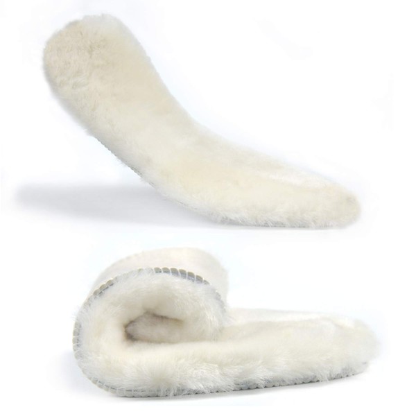 Premium Sheepskin Replacement Insoles for Women & Men, Thick Fluffy