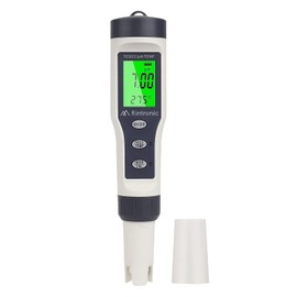 flintronic 4-in-1 PH Meter, PH/TDS/EC Temperature Tester with Backlight, 0-14 pH Measuring Range ± 0.1 pH Accuracy, PH Value Meter Pool Drinking Water Swimming Pool Aquarium