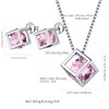 Aurora Tears October Birthstone Necklace Stud Earrings 925 Sterling Silver