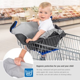 rPET HygieneCover Protective Cover | Hygienic Protection for Shopping Trolleys and High Chairs | Waterproof | Machine Washable | Compact and Sustainable