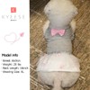 KYEESE Dog Dresses Pink Bowtie Cat Dress for Small Dog